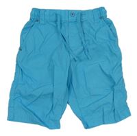 Azurové plátenné kraťasy H&M