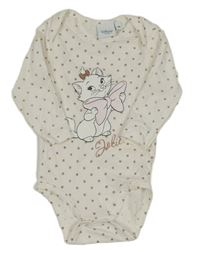 Smetanovo-zlaté bodkovaná é body s kočičkou Marií Disney