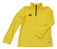 Žlutá funkční sportovní mikina Adidas