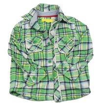 Zeleno-farebná kockovaná košeľa zn. Mothercare