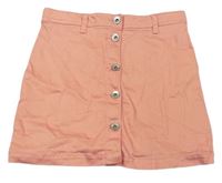 Broskvová plátenná prepínaci sukňa Denim Co.