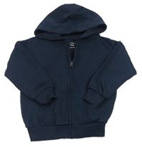 Tmavomodrá prepínaci mikina s kapucňou Primark