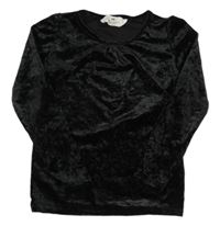 Černé sametové triko H&M
