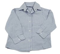 Bílo-modrá kostkovaná košile C&A