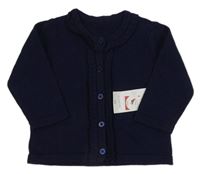 Nové - Tmavomodrý prepínaci sveter s volánikmi Matalan