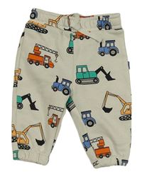 Světlešedé tepláky se stavebními stroji Primark