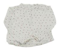 Biela mušelínová blúzka s hviezdami M&S