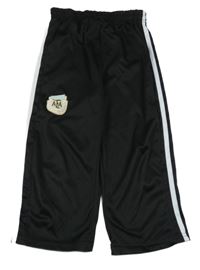 Černé fotbalové tepláky s pruhy - Argentina