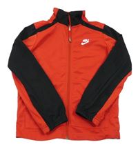 Červeno-čierna športová prepínaci mikina s logom Nike