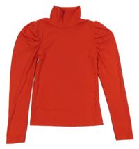 Červený žebrovaný rolák