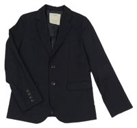 Tmavomodré vlnené slávnostné sako Zara