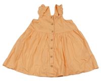 Oranžové prepínaci ľahké šaty s volánikmi H&M