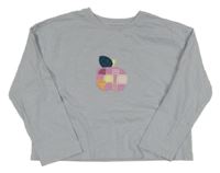 Lila oversize tričko s jablkem Next