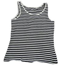Čierno-biely pruhovaný crop top H&M