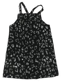 Čierno-sivé vzorované rifľové na traké šaty George