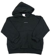 Čierna mikina s nápisom a kapucňou Zara