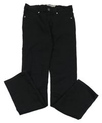 Čierne plátenné skinny nohavice Blue Effect