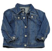 Tmavomodrá rifľová bunda