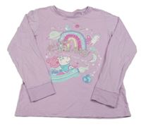 Lila pyžamové triko C&A