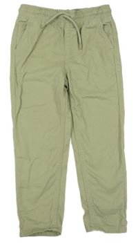 Svetlozelené plátenné nohavice Denim Co.