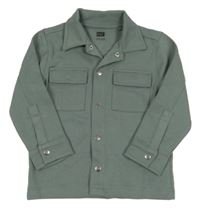 Zelená tepláková košeľa s vreckami F&F