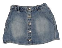 Svetlomodrá rifľová sukňa s gombíkmi H&M