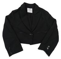 Černé společenské crop sako Zara
