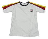 Biele športové funkčné tričko s nášívkou Crane