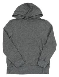 Sivá melírovaná mikina s kapucňou M&S