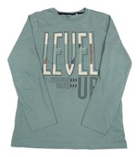 Zelené tričko s nápismi Yigga