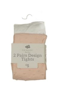 Nové - 2set -2x silonky so srdíčky - růžové + bílé Primark