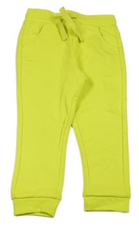 Neónově žlté tepláky George