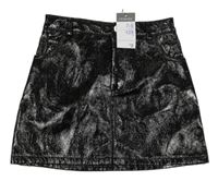 Nové - Čierna lesklá sukňa Primark