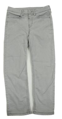 Světlešedé slim fit rifle H&M