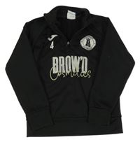 Čierna mikina s výšivkou a logom Joma