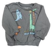 Sivá mikina s diny Primark
