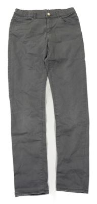 Sivé elastické skinny rifle H&M