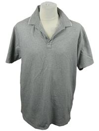 Pánské šedé vzorované polo tričko M&S
