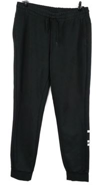 Dámske čierne cuff tepláky s logom Adidas