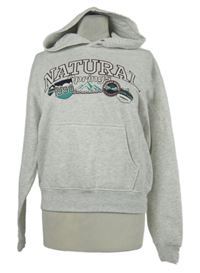 Dámska sivá mikina s nápismi a kapucňou H&M