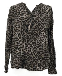 Dámská černo-šedá vzorovaná halenka Janina 