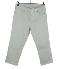 Dámské bílé capri slim fit rifle S. Oliver