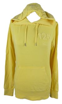 Dámská žlutá mikina s číslem a kapucí H&M