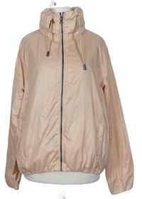 Dámska svetloružová šušťáková bunda s ukrývací kapucňou Workout