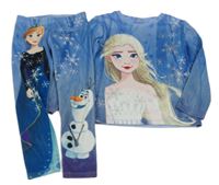 Modré plyšové pyžamo s Frozen Disney