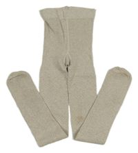 Béžové kárované punčocháče H&M