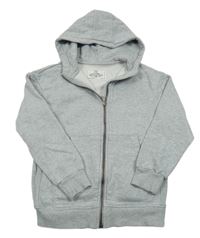 Svetlosivá prepínaci mikina s kapucňou M&S