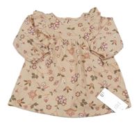 Nové - Světlerůžové květinové šaty George