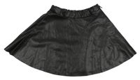 Čierna koženková sukňa H&M