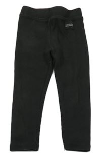 Černé žebrované legíny s nášivkou ZARA